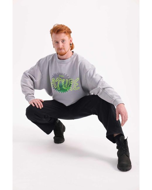 Achilles and the Tortoise Purple More Nature Crewneck for men