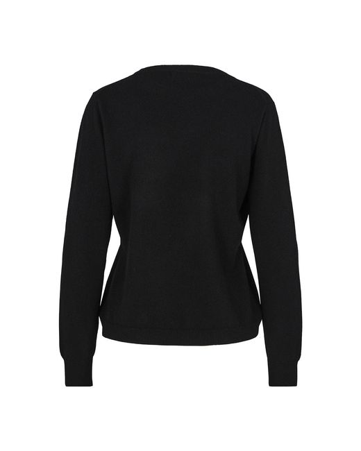 tirillm Black Status Sasha Basic Cashmere Pullover With Round Neck