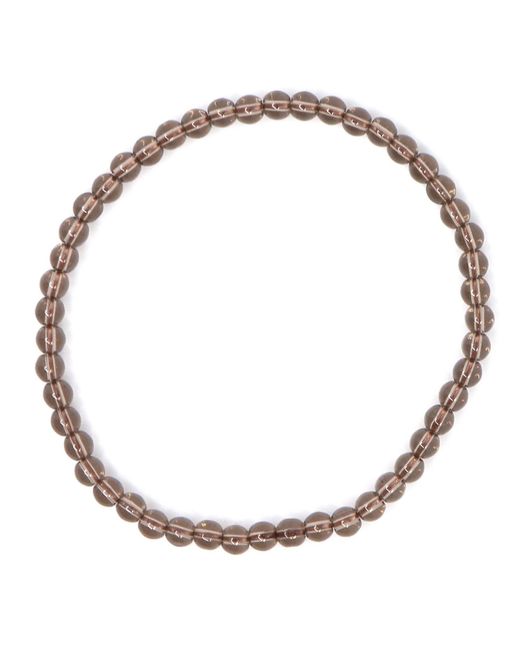 Shar Oke Green Neutrals Smoky Quartz & & Czech Picasso Beaded Bracelet for men