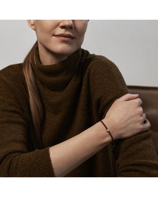 Harbour Uk Red Vermeil Heart Rope Bracelet