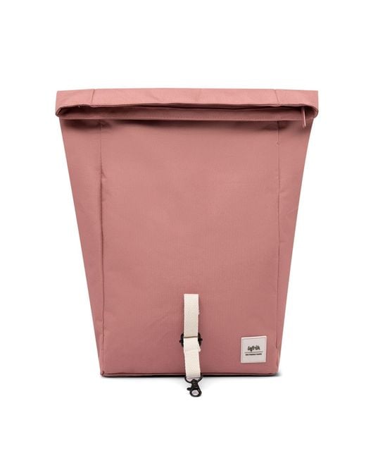 Lefrik Pink Roll Top Mini Backpack Dust