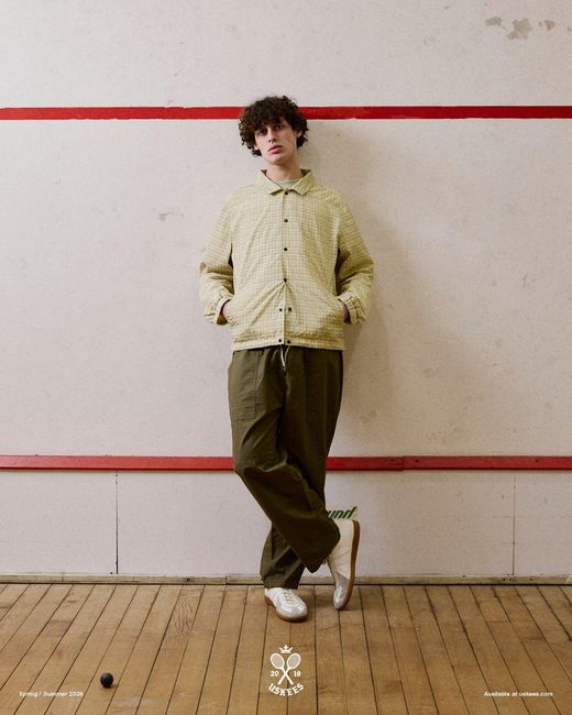 Uskees Green Coach Jacket for men