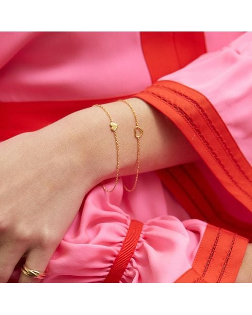 Auree Jewellery Metallic Verona Vermeil Full Heart Bracelet