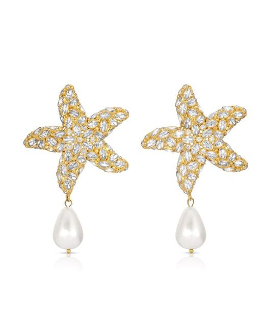 Zepplin the Label Metallic Stella Di Mare Earrings