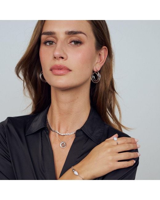 Sif Jakobs Jewellery Metallic Necklace Heartbeat