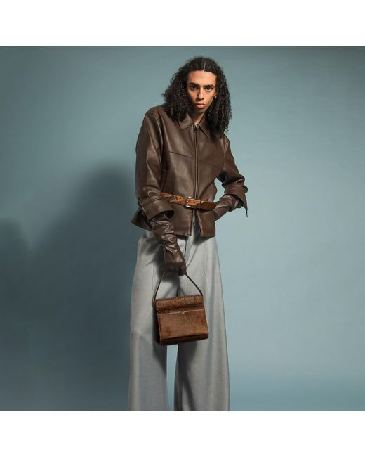godi. Brown The Christy Handmade Adjustable Mini Shoulder Bag