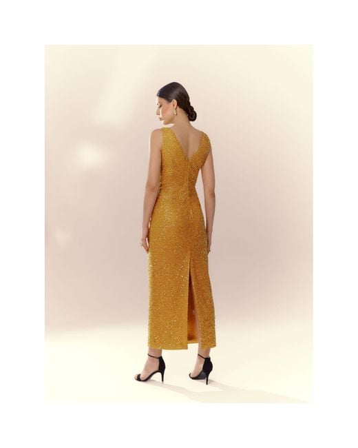Elsava Metallic Lina Sequin Dress
