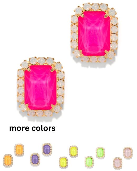 The Pink Reef Blue Gem Stud