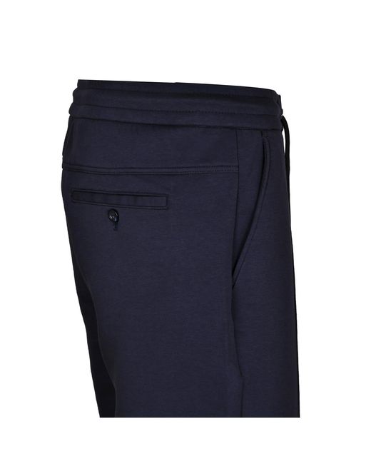 DAVID WEJ Blue Enzo Cotton Loose Fit Trouser for men