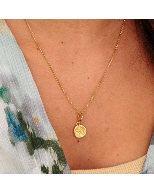 Lily Charmed Metallic Plated Thirtieth Birthday Charm Necklace