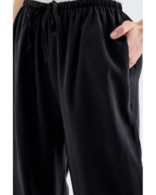 Monlicia Black Novelle Modal Balloon Pants