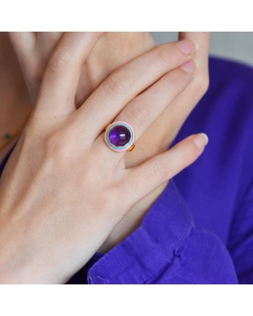 GEM BAZAAR Blue Duomo Ring