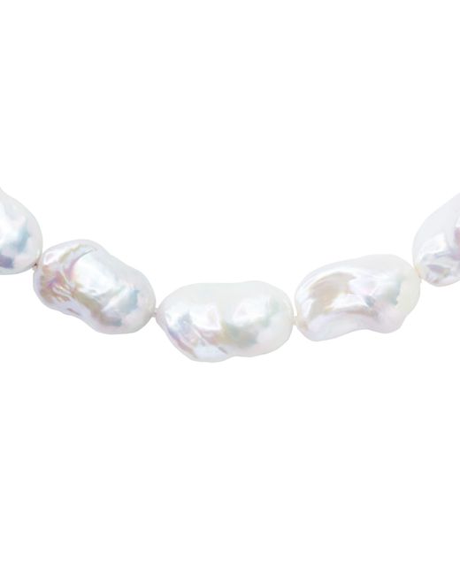 Bombyx House Metallic Extra Large Baroque Pearl Necklace