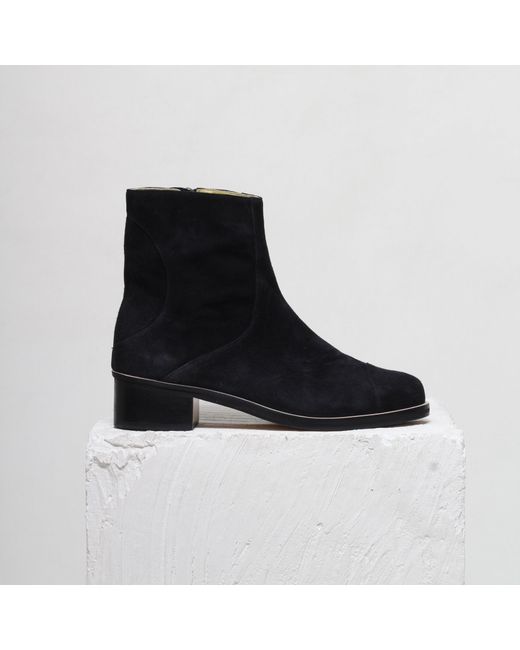 Mafalda Blue Ines Suede Ankle Boots