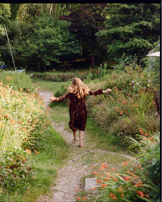 Klements Brown Morhav Silk Dress