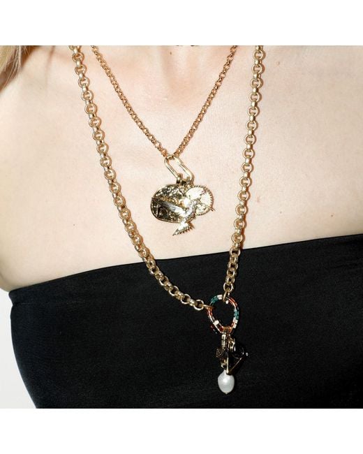 Alexie of Athens Metallic Portal Carabiner Charm Chain