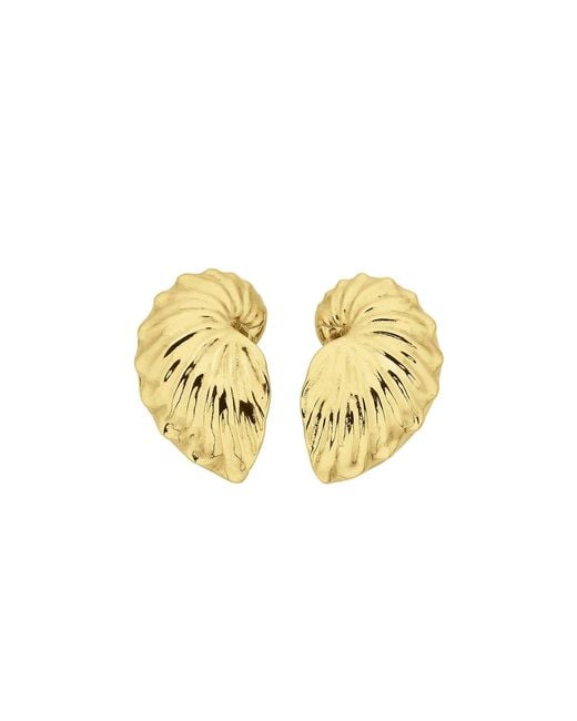 Zoe & Morgan Metallic Paper Nautilus Earrings