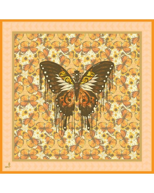 Henelle Metallic Laurel Canyon Silk Scarf