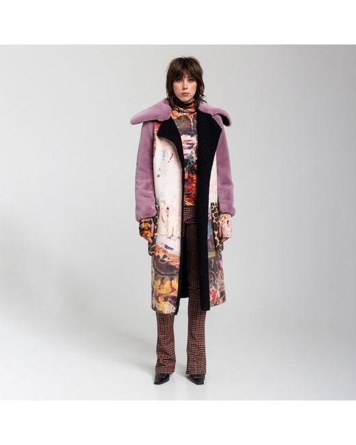 ARTISTA Pink Secret Geisha Printed Coat