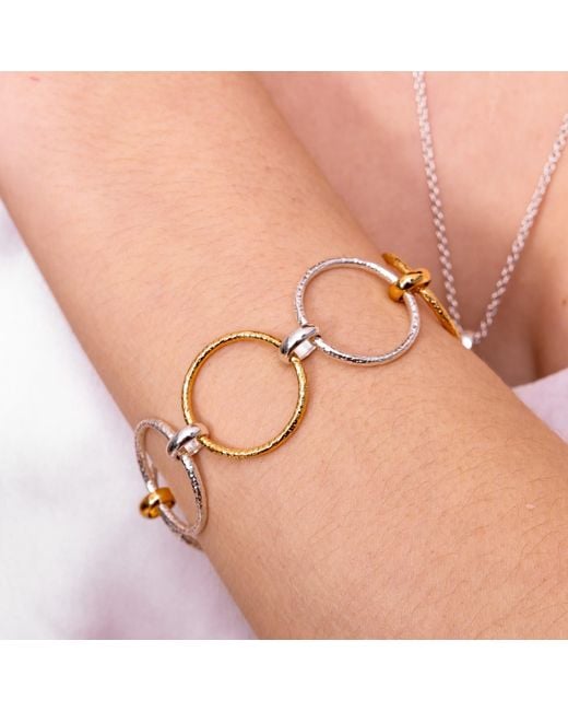 Lucy Quartermaine Metallic Multi Finish Hula Bracelet