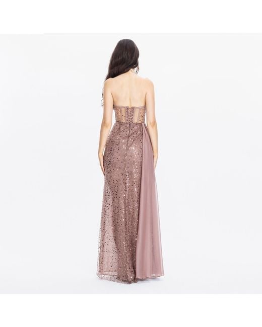 Angelika Jozefczyk Purple Corsete Evening Gown Stella