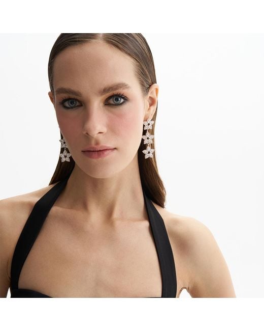 Maison De Gala White Luna Crystal Star Earring