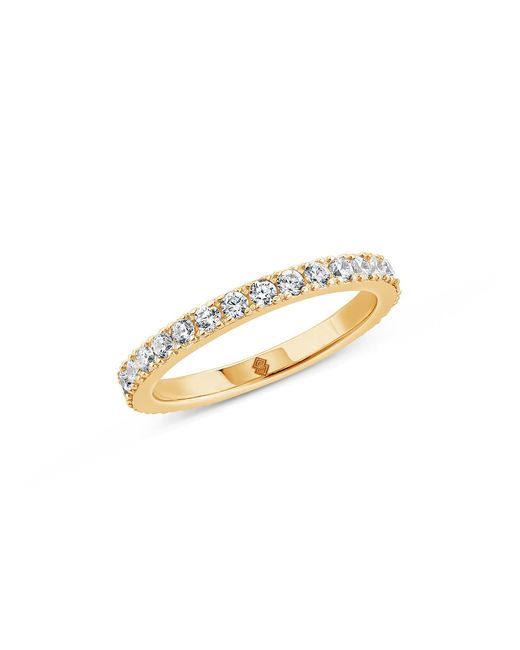 SALLY SKOUFIS Metallic Complete Ring With Made Cz Diamond Stimulant