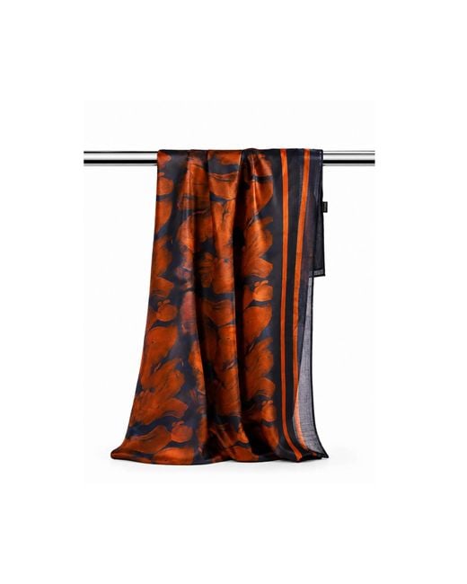 Mohala Grey Orange Simone Scarf