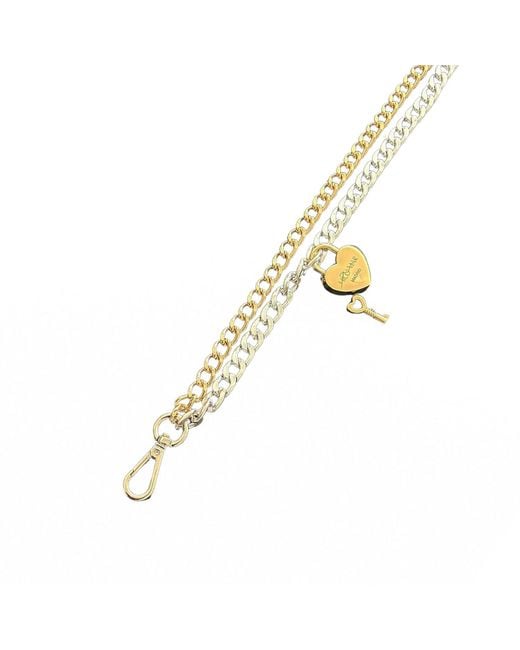 Hilo De Mar Metallic Hand-Made & Chain With Padlock And Key