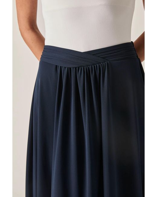 James Lakeland Blue Jersey Midi Skirt