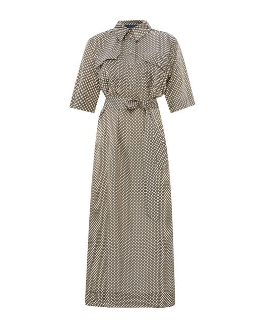 Exquise Natural Regular Shirt Collar Sasha Dress