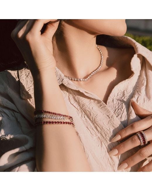 Viviana Halil Multicolor The Rosa Tenné Premium Zirconia Bracelet