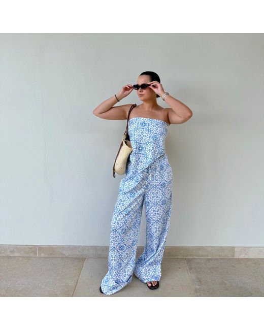 The Etta Collection Blue Veronica Scarf