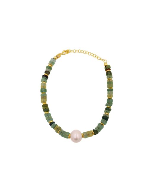 1610Istanbul Metallic Istanbulite Gemstone Bracelet