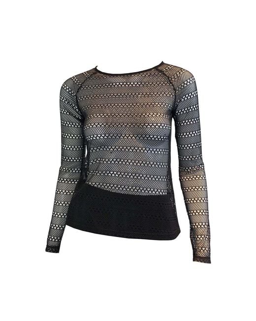 SNIDER Black Biscuit Long Sleeve Top