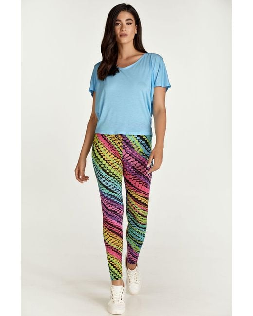 Conquista Blue Sky Drape Back Top