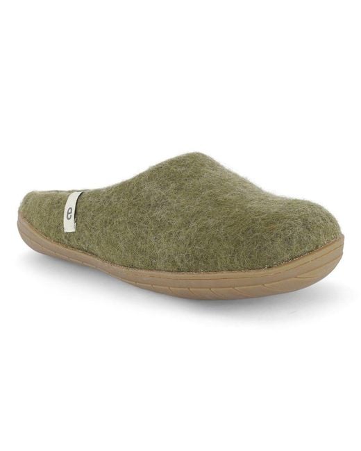 Egos Green Moss Rubber Sole Slipper