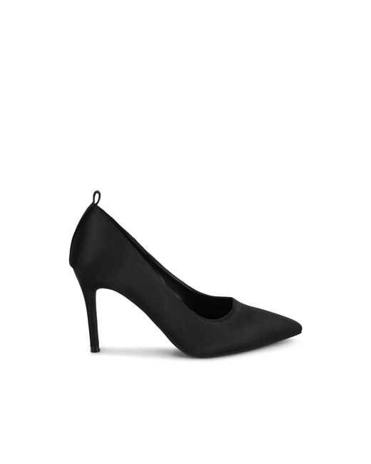 Rag & Co Black Dittany Ankle Strap Stiletto Heel Pumps