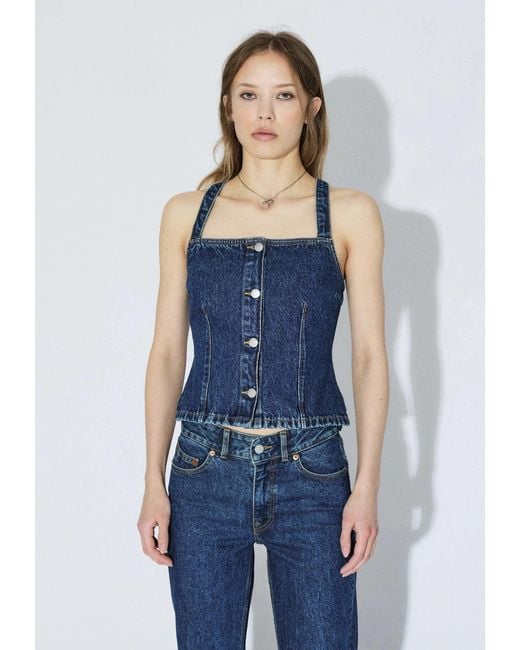 Dr. Denim Blue Niamh Top