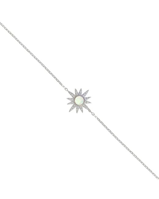 Spero London Metallic Opal Sun Sterling Bracelet