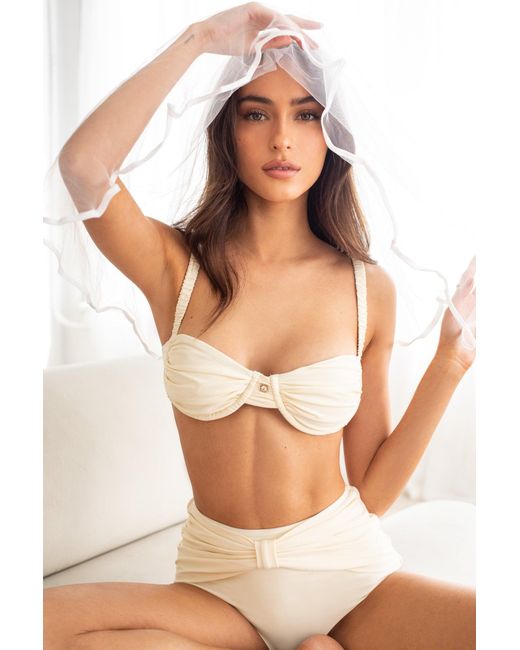 Decolet the label White Ariel Underwire Bikini Top