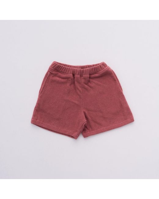 Little Mariner Red Dusty Rose Terry's Shorts for men