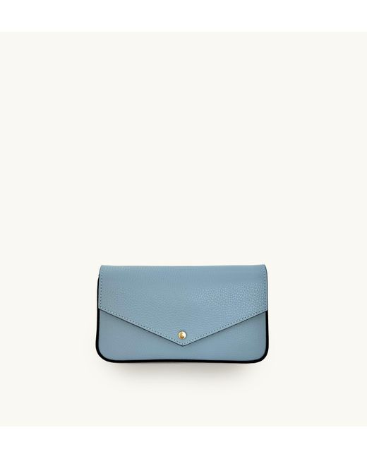 Apatchy London Blue The Munro Sky Leather Shoulder Bag