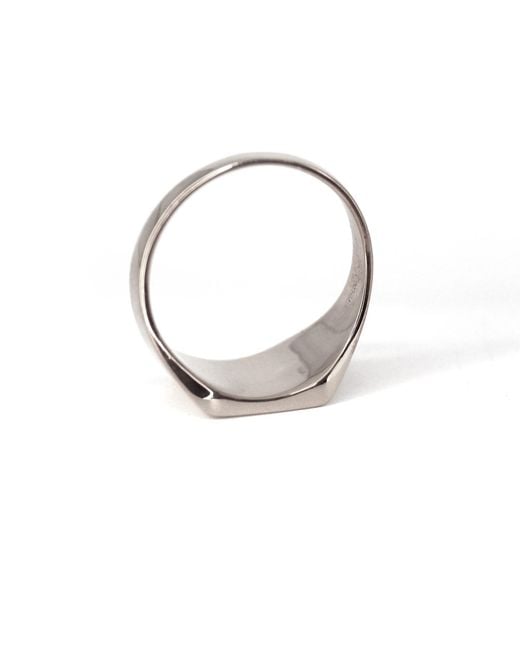VicStoneNYC Fine Jewelry Gray Timeless Bold Square Signet Ring For for men