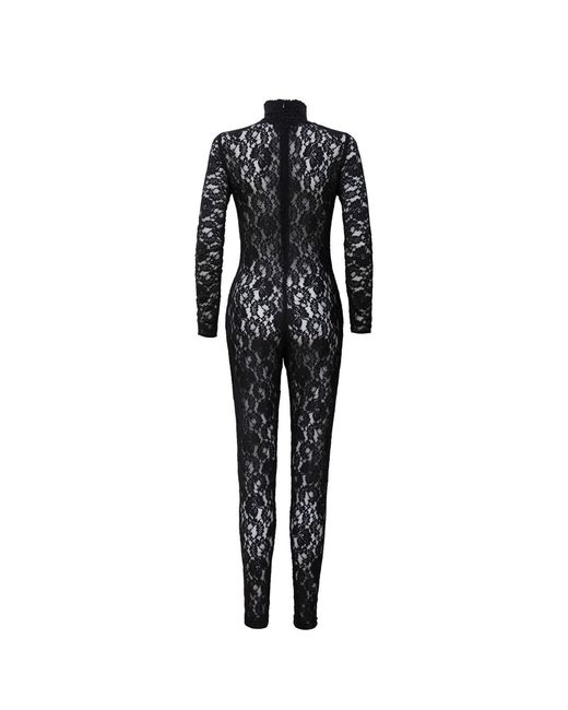 Sarah Regensburger Black Wicked Lace Catsuit