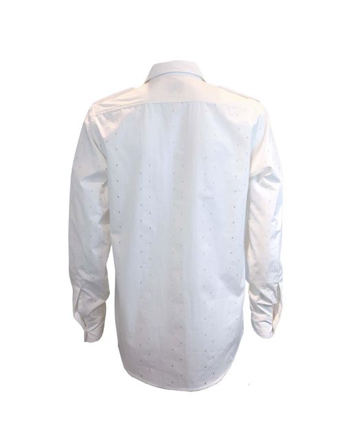 SNIDER Blue Leaf Long Sleeve Shirt for men