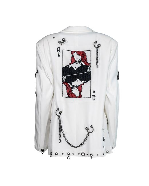 Vazaf White Signature Blazer