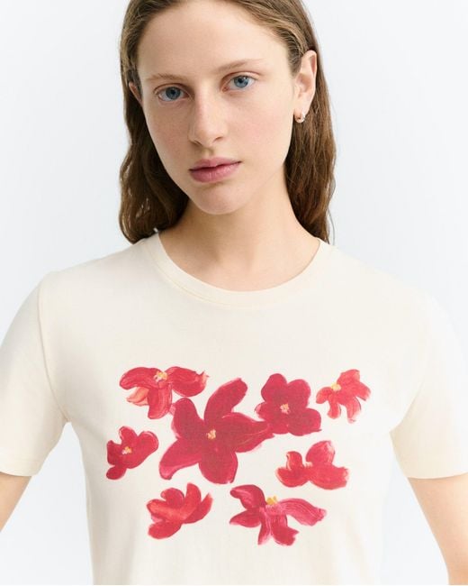 Thinking Mu Pink Garden Zowie T-Shirt