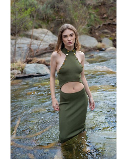 Catnip and Seaweed Green The Dryad Midi Dress
