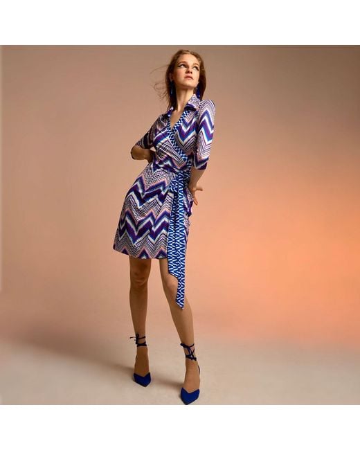 Beatrice von Tresckow Purple Pulse Wrap Dress